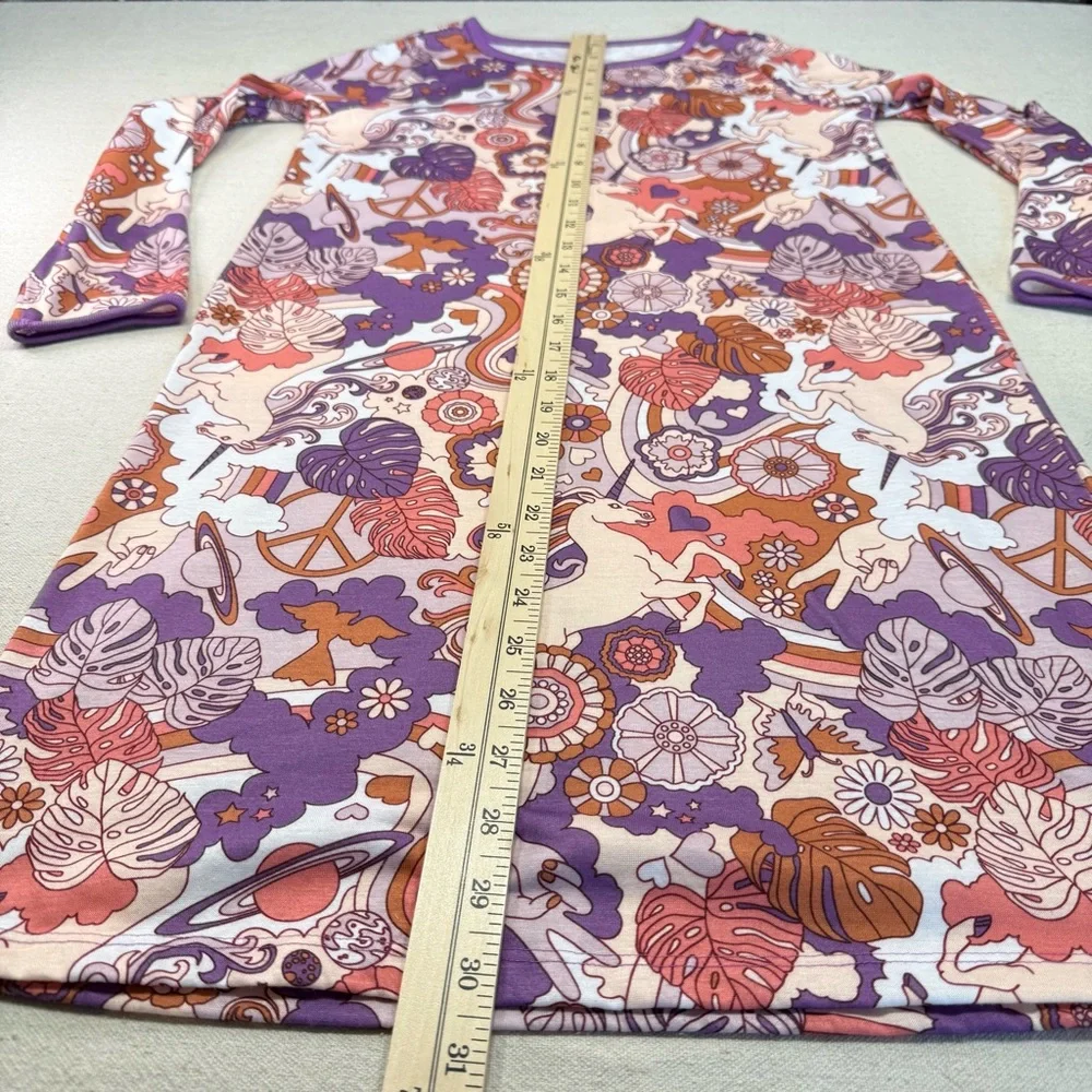 Carter’s Colorful Unicorn Print Girls Pajamas - Size 8-10A